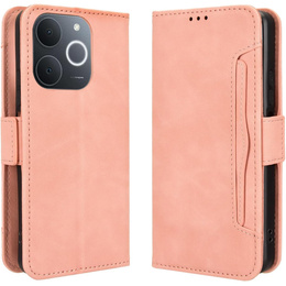 Откидной чехол для Realme Note 70T 4G, Card Slot, розовый