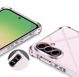 Чехол для Samsung Galaxy A56, Erbord Dropproof, прозрачный + стекло