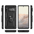 Бронированный Чехол до Google Pixel 6 Pro, Nox Case Ring, чёрный