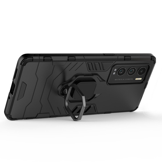 Чoхол до Realme GT Explorer Master, Kickstand Ring, чорний