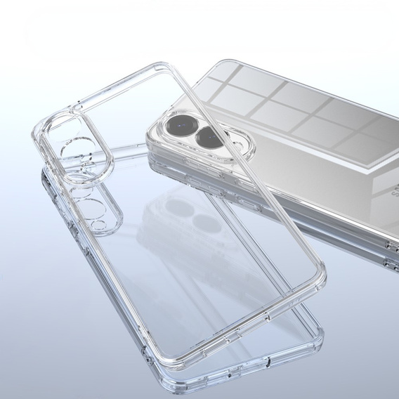 Чехол до Samsung Galaxy S25 Edge, Fusion Hybrid, прозрачный
