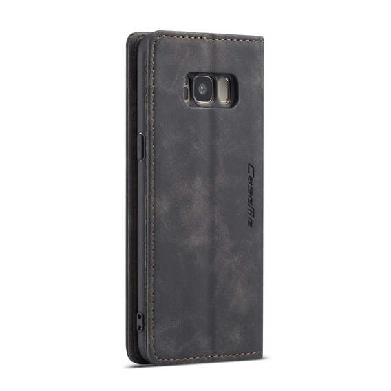 Чехол CASEME для Samsung Galaxy S8, Leather Wallet Case, чёрный