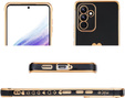 Чехол для Samsung Galaxy A15 4G / 5G, Electro heart, чёрный + полное клеевое керамическое стекло