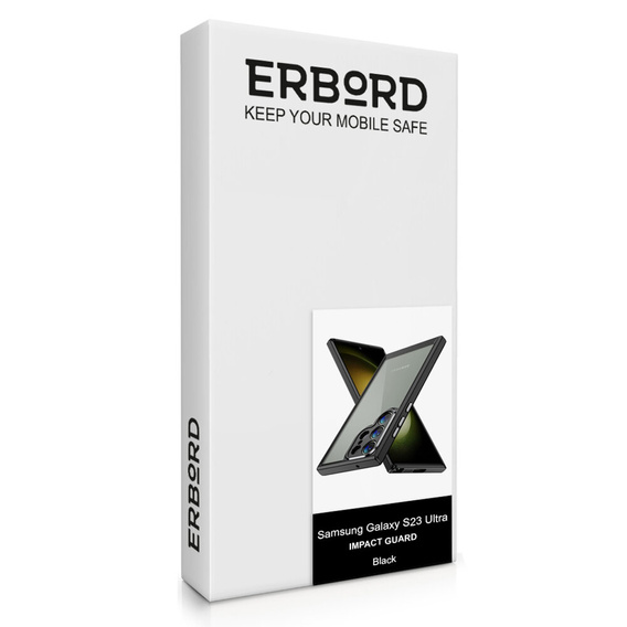 Чехол для Samsung Galaxy S23 Ultra, ERBORD Impact Guard, чёрный