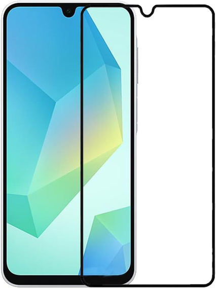 3D загартоване скло для Samsung Galaxy A16, чорна рамка