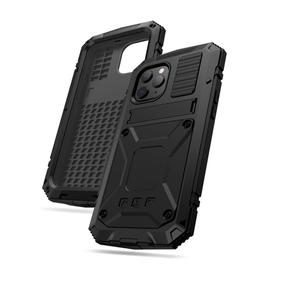 Бронированный чехол для iPhone 12 / 12 Pro, R-JUST, чёрный