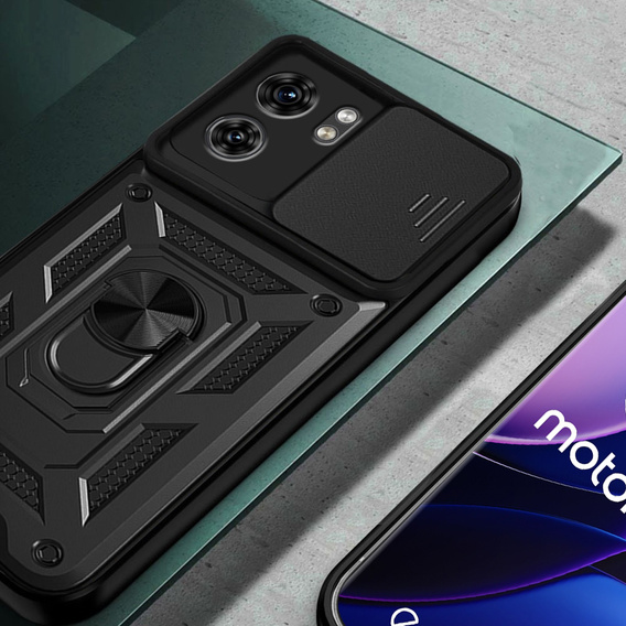 Чехол NOX Camera Slide Motorola Edge 40, CamShield Slide, чёрный