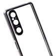 Чохол для Sony Xperia 1 V, Magnetic Dual Glass, сріблястий