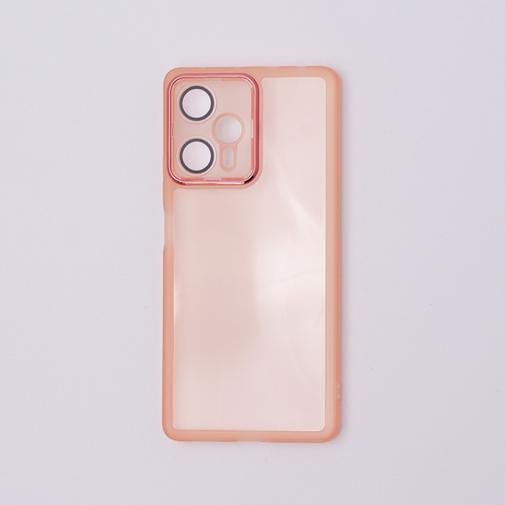 Чoхол до Xiaomi Poco F5, Fusion Hybrid, прозорий / рожевий