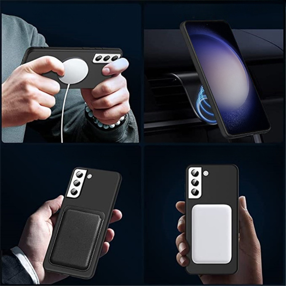 Чехол до Samsung Galaxy S23, Silicone MagSafe, чёрный