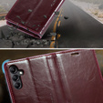 Флип-кейс CASEME для Samsung Galaxy A34 5G, Waxy Textured, красный
