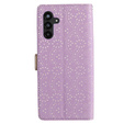 Чохол-кришка для Samsung Galaxy A55 5G, Wallet Pocket Zipper Lace, фіолетовий