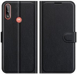 Чохол-книжка для Motorola Moto E7 Power / E7i Power, Wallet Litchi Texture, чорний