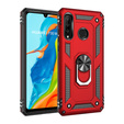 Бронированный Чехол до Huawei P30 Lite, Nox Case Ring, красный