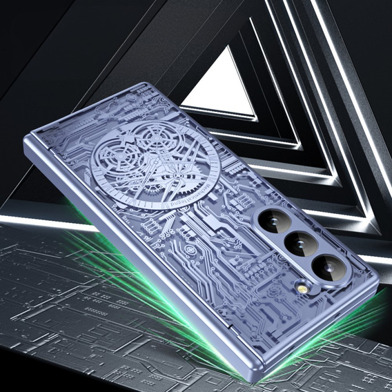 Чехол для Samsung Galaxy Z Fold6 5G, Mechanical Legend, синий