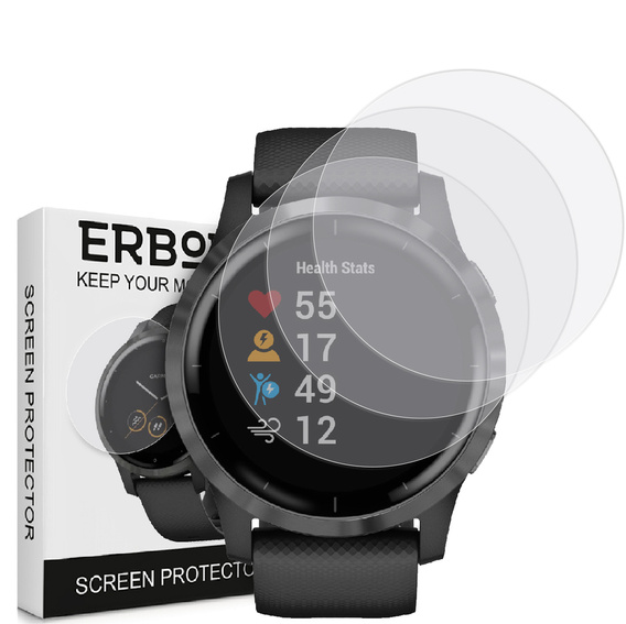 3x ERBORD Гідрогелева фольга для Garmin Vivoactive 4s