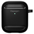 Чoхол до Airpods, SPIGEN, Rugged Armor, Matte Black
