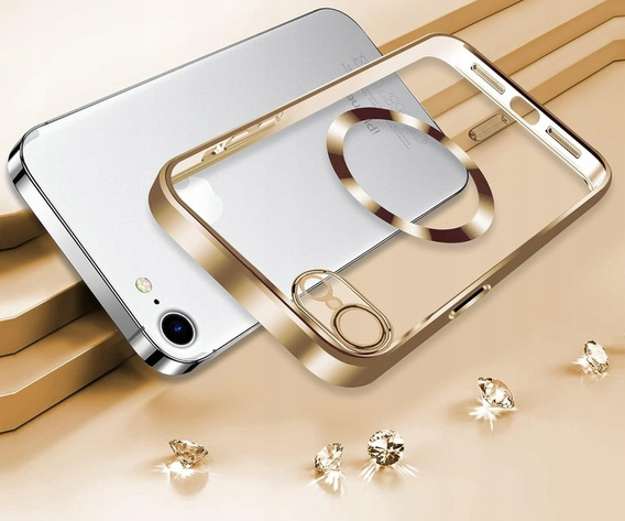 Чохол для iPhone 7 / 8, Electro MagSafe, золотий + Скло на екран