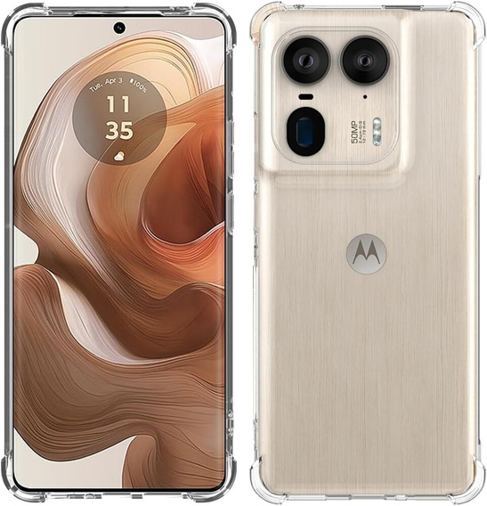 Чехол до Motorola Edge 50 Ultra, Dropproof, прозрачный
