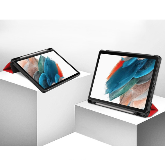 Чехол для Samsung Galaxy Tab A9+, Tri-fold, красный