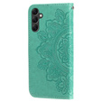 Откидной чехол для Samsung Galaxy A14 4G/5G, Mandala Flower, зелёный