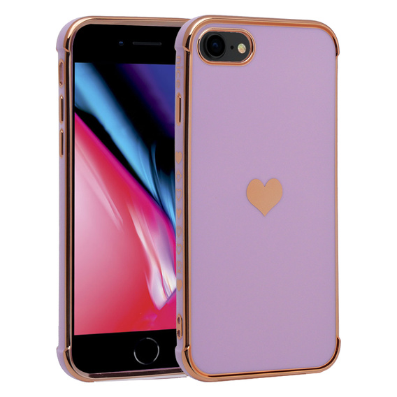 Чoхол до iPhone 7/8/SE 2020/SE 2022, Electro heart, фіолетовий