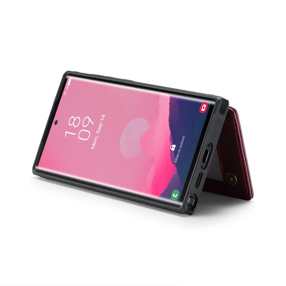 CASEME флип-кейс для Samsung Galaxy S25 Ultra, Litchi Wallet, красный