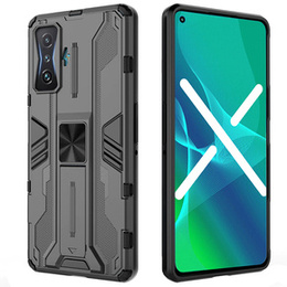 Чехол до Xiaomi POCO F4 GT, Military kickstand, чёрный