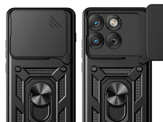 Бронированный чехол CamShield Slide с защитой камеры и кольцом для Motorola Edge 70