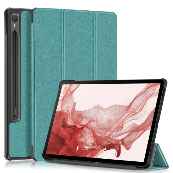 Чохол для Samsung Galaxy Tab S9, Smartcase з місцем для стилуса, зелений