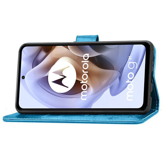 Чехол Wallet до Motorola Moto G31 / G41, Clover, Blue