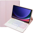 Чехол + клавиатура Samsung Galaxy Tab S9 FE X510 / X516, with touchpad, розовый