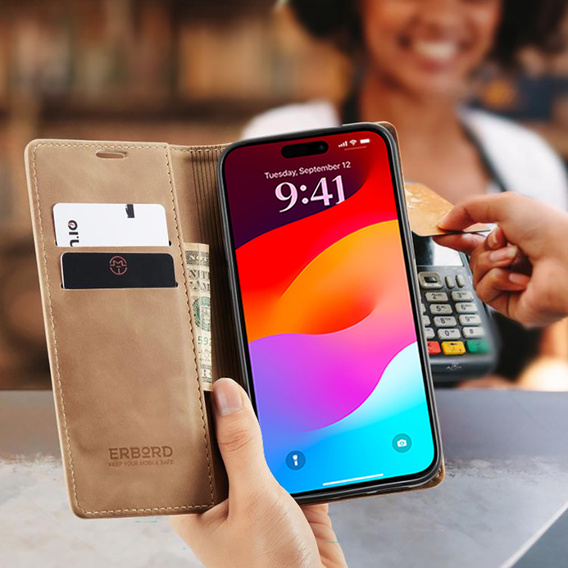 ERBORD Vintage чохол - фліп-гаманець для iPhone 17 Pro Max