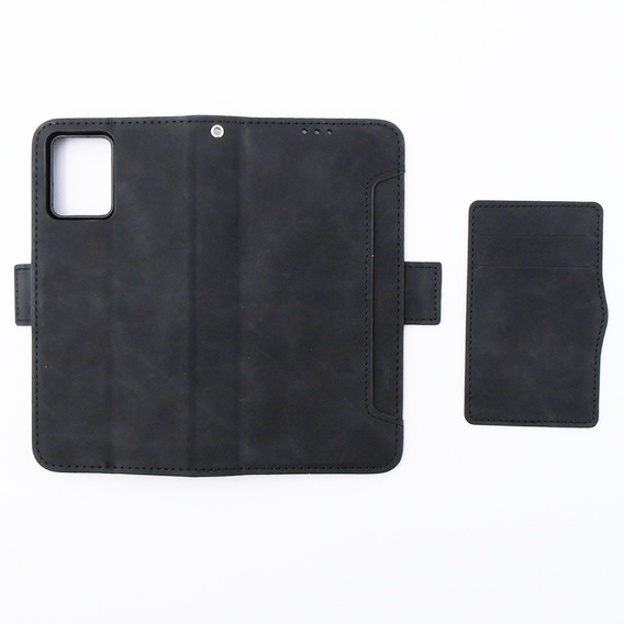 Футляр з клапаном для Motorola Moto G54 5G, Card Slot, чорний