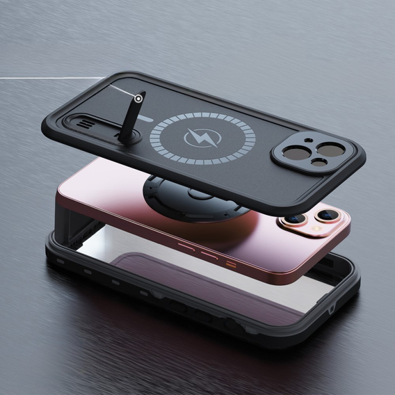 Водонепроникний чохол для iPhone 13, Redpepper, для MagSafe, чорний