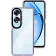 Чoхол до Oppo A60, Fusion Hybrid, прозорий / фіолетовий