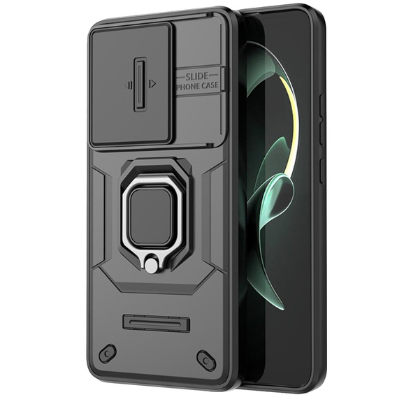 Чехол для Xiaomi 13T / 13T Pro, KickStand Camera Lens, чёрный
