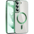 Чохол для Samsung Galaxy S22, Electro MagSafe, зелений + Скло на екран