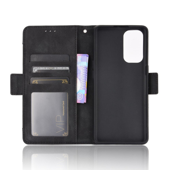 Откидной чехол для Oppo Reno 5 5G, Card Slot, чёрный