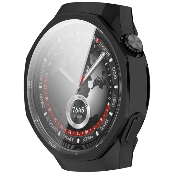 Чехол 2 в 1 с защитой экрана для Huawei Watch GT 5 Pro 46mm, чёрный