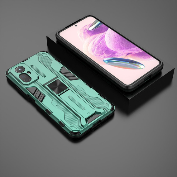 Чoхол до Xiaomi Redmi Note 12S 4G, Military kickstand, зелений