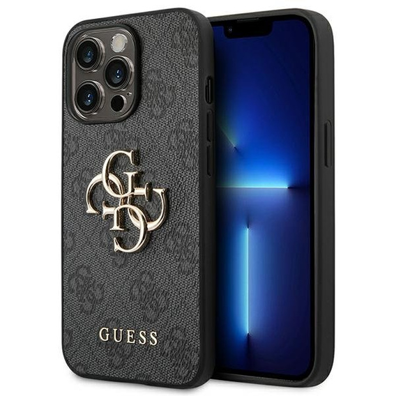 Чехол GUESS до iPhone 14 Pro, 4G Big Metal Logo, серый