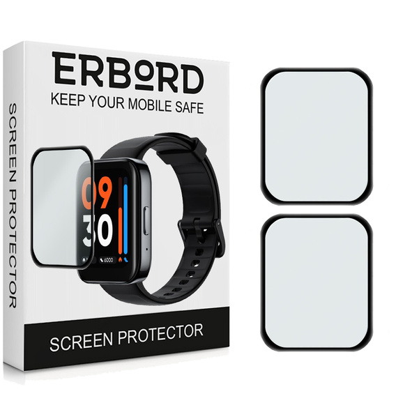 2x Гібридне скло ERBORD для Realme Watch 3
