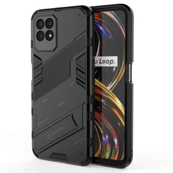 Чехол для Realme 8i, Military kickstand, синий