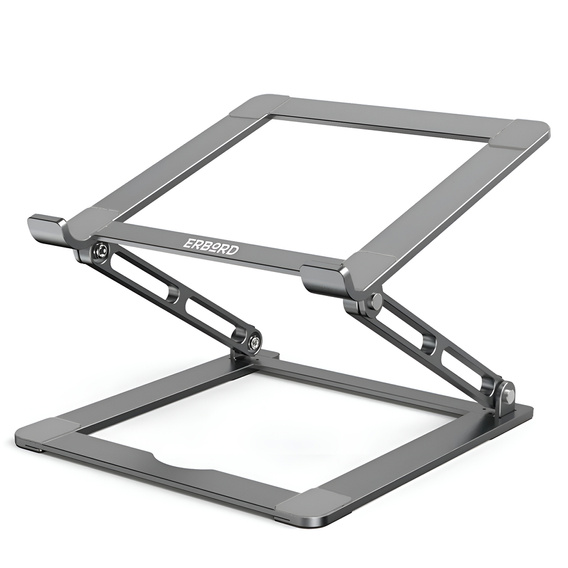 Алюмінієва підставка для ноутбука ERBORD ProDesk Stand, сіра