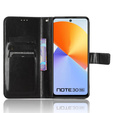 Футляр з клапаном для Infinix Note 30, Crazy Horse Wallet, чорний