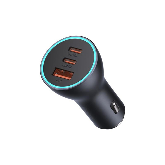 Baseus Автомобильное зарядное устройство 2-Port USB i USB Type-C PD40W/QC3.0 - Grey
