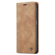 Чехол CASEME для Samsung Galaxy M33 5G, Leather Wallet Case, коричневый