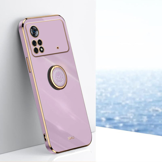 Чехол до Xiaomi Poco M4 Pro 4G, Electro Ring, фиолетовый