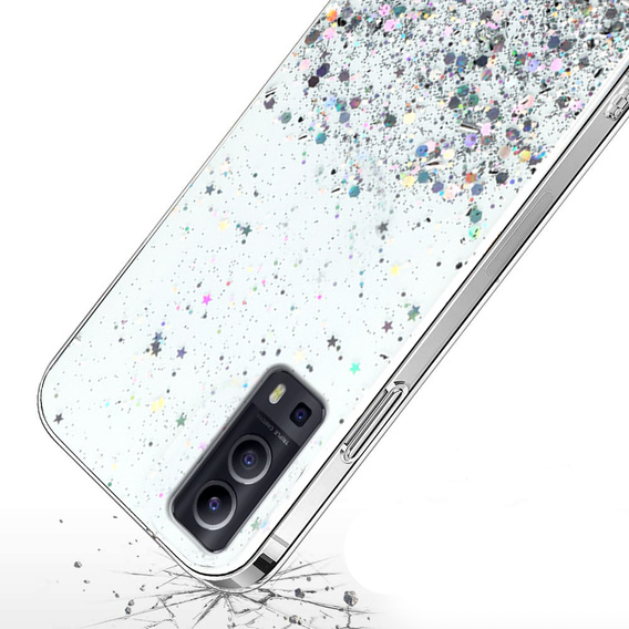 Чехол до Vivo Y52 5G / Y72 5G, Glittery, прозрачный